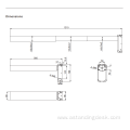 Table leg adjustable electric three segments lifting column